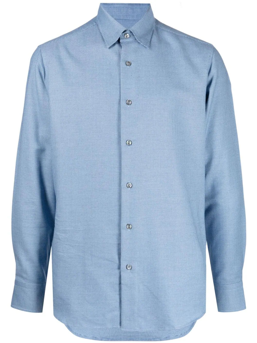 Long-Sleeve Cotton-Cashmere Shirt