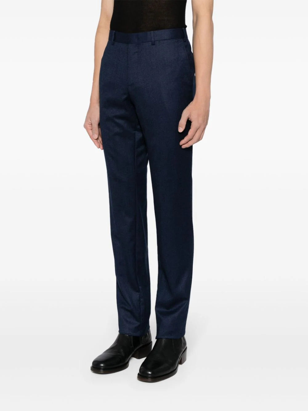 Straight-Leg Wool Trousers