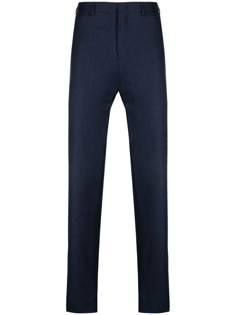 Straight-Leg Wool Trousers