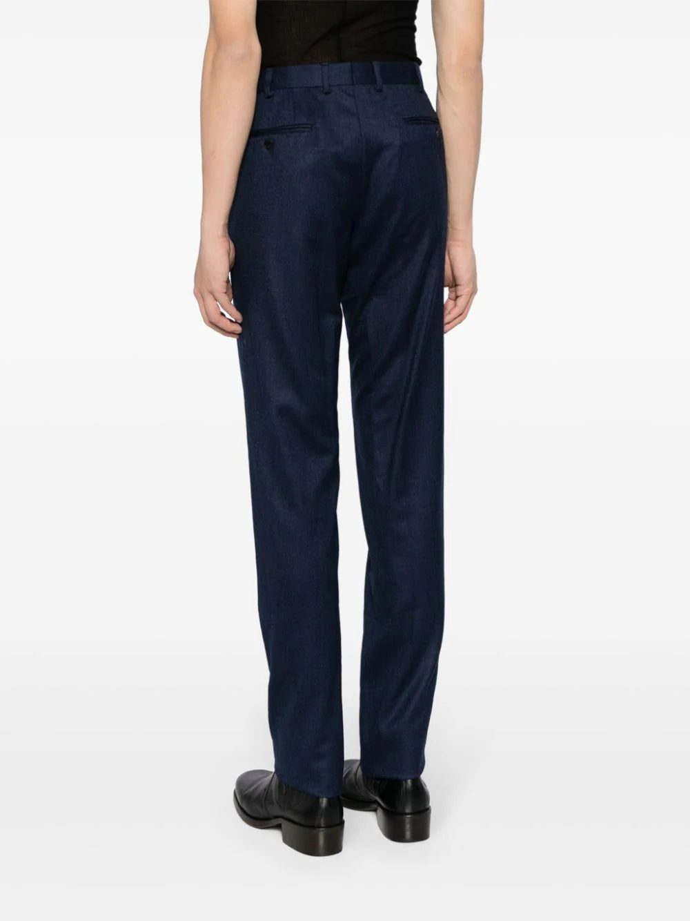 Straight-Leg Wool Trousers