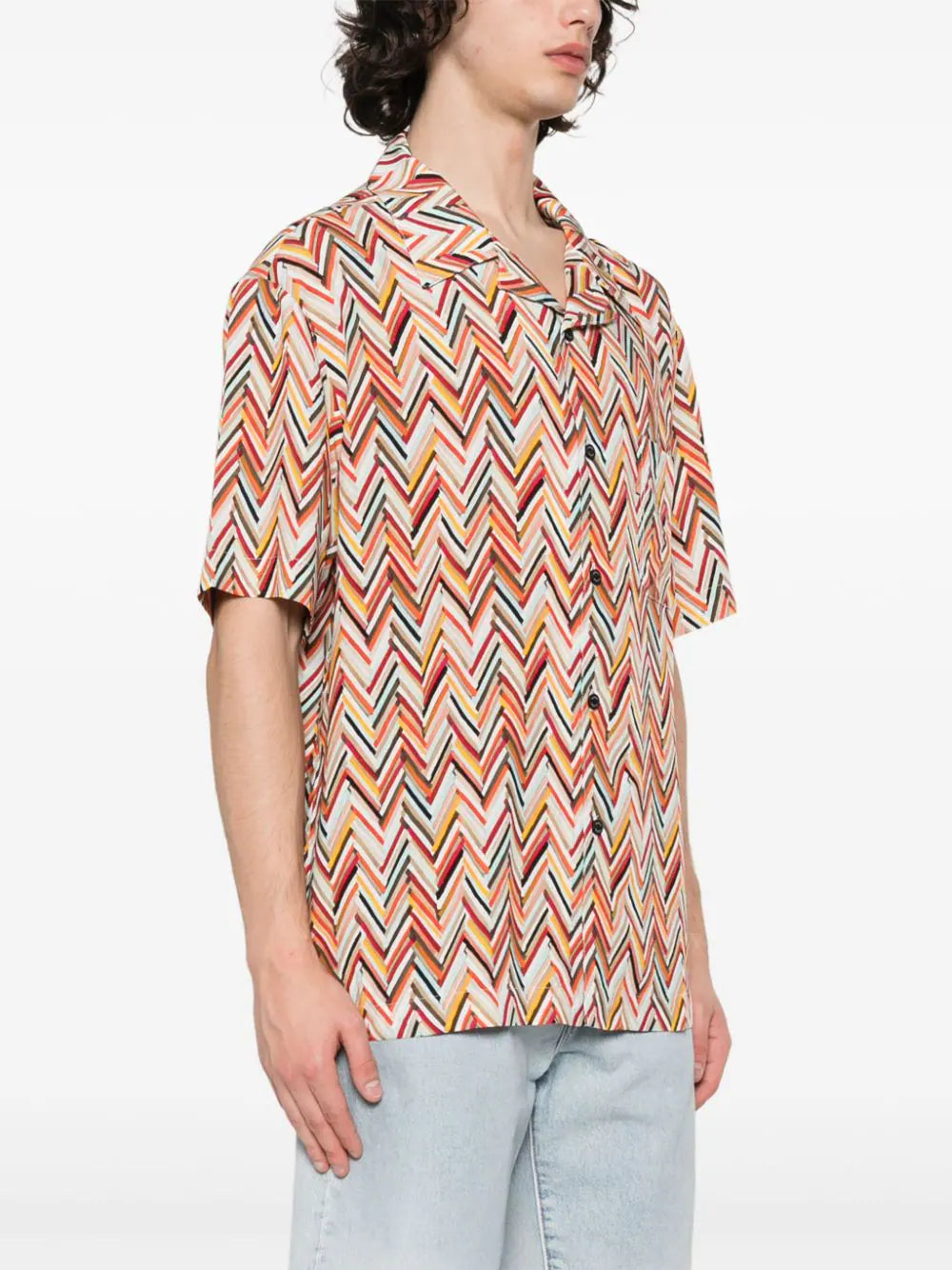 Zigzag Short-Sleeved Shirt