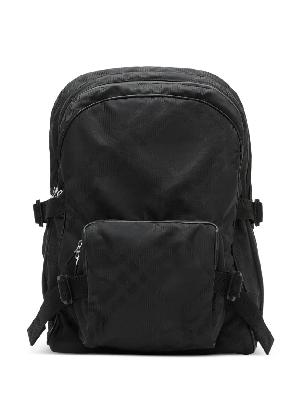 Check-Print Jacquard Backpack