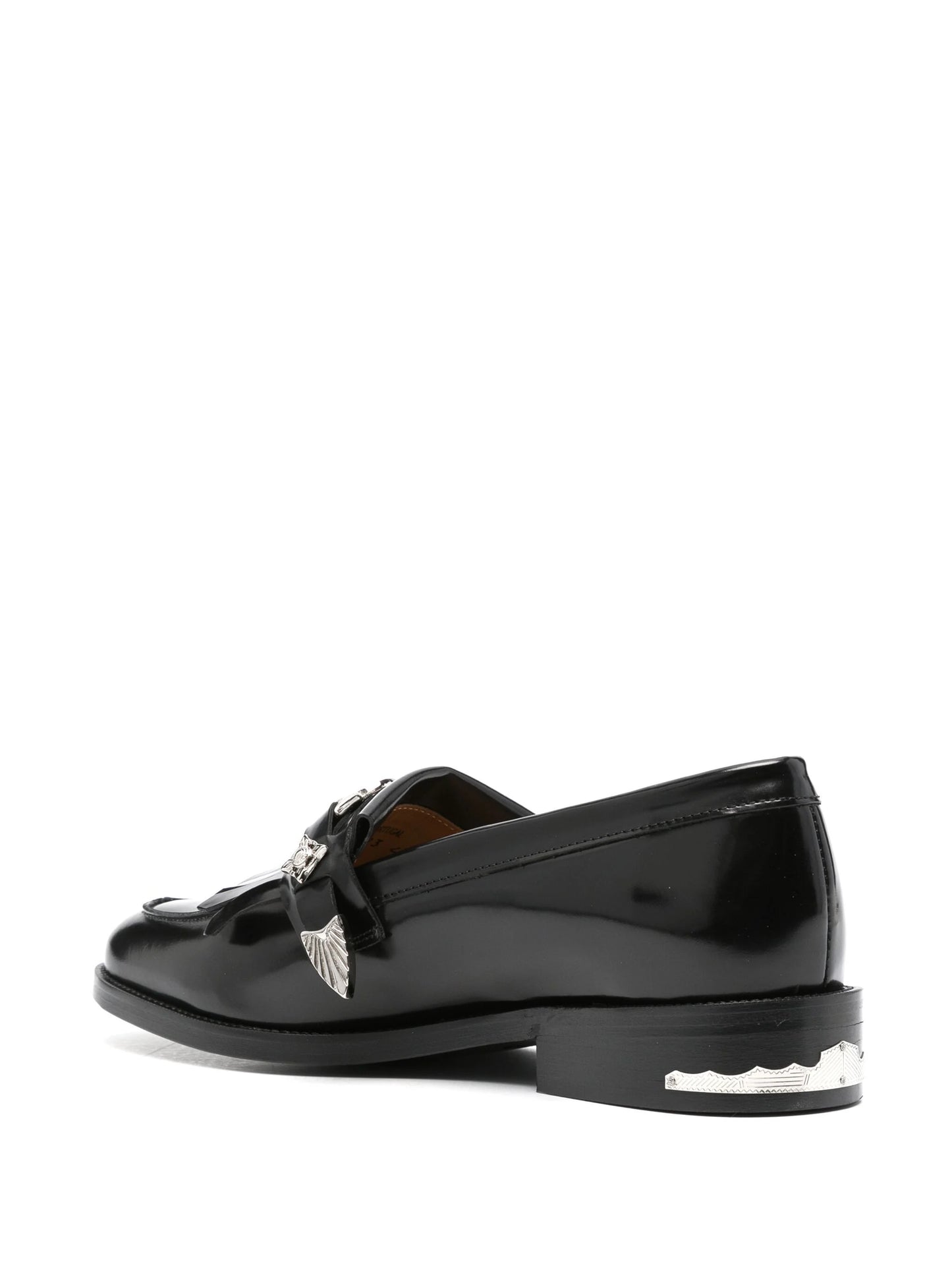 Stud-Embellished Leather Loafers