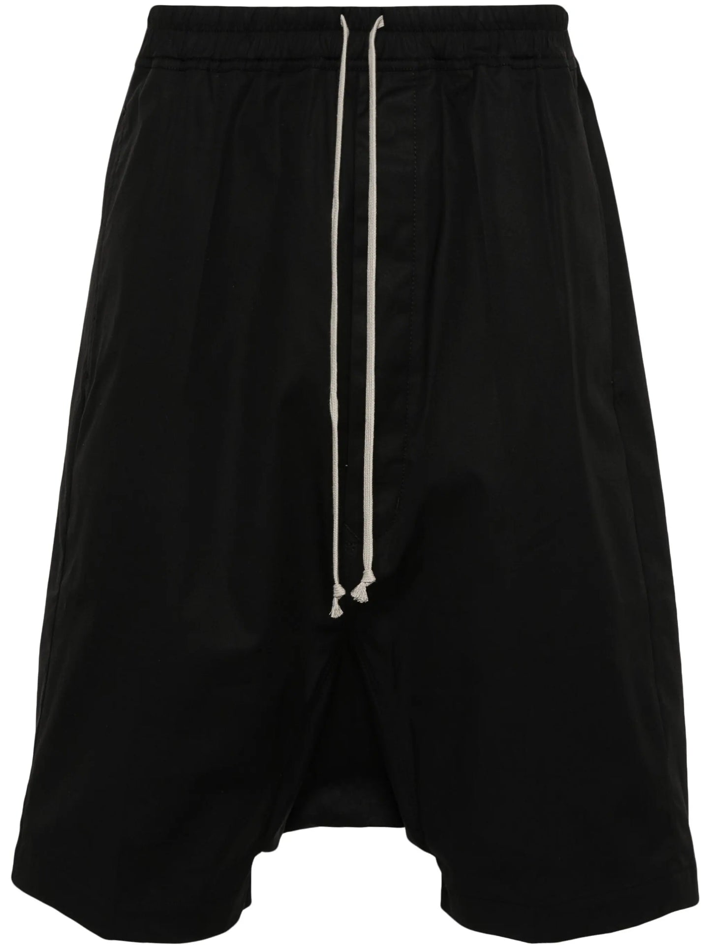 Poplin Drop-Crotch Shorts