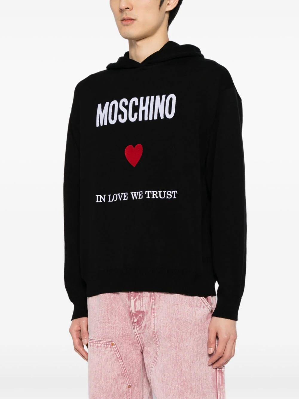 Slogan-Print Cotton Hoodie