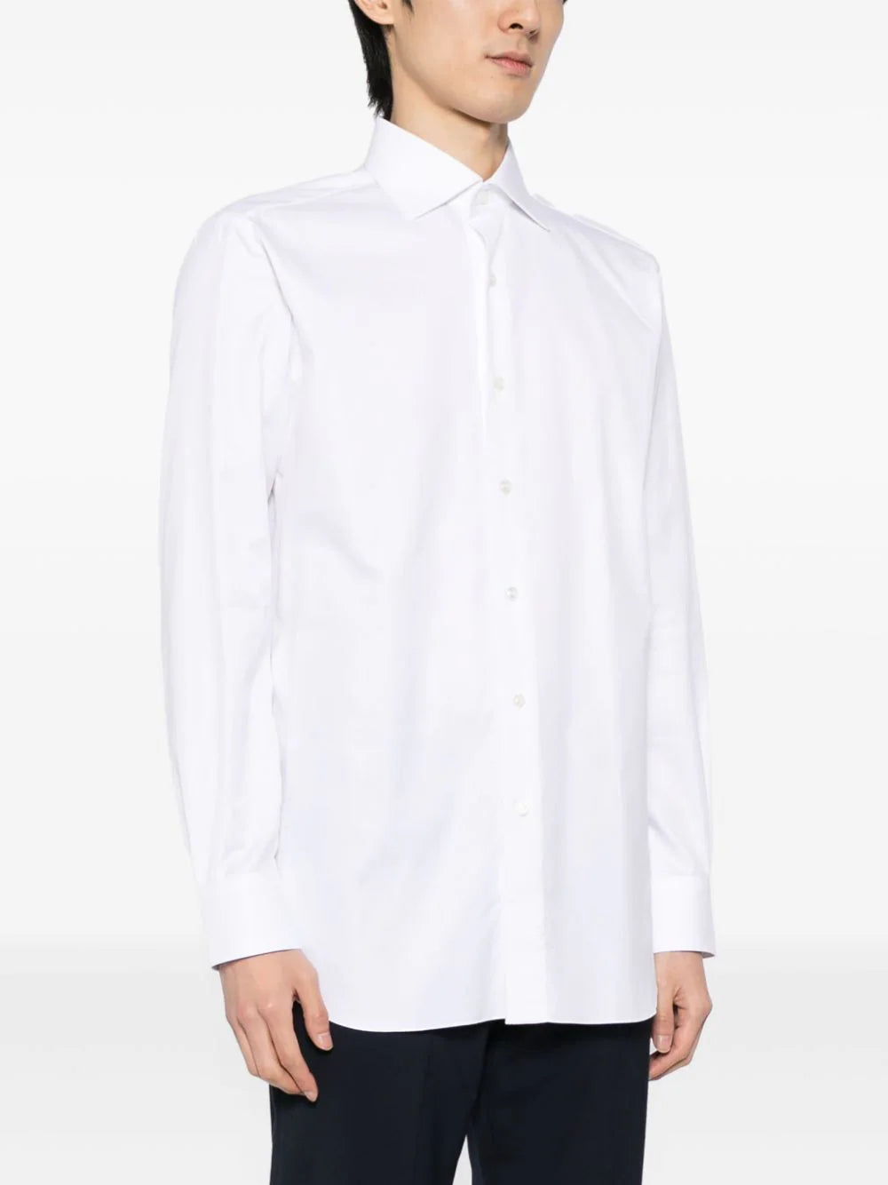 Long-Sleeve Cotton Shirt