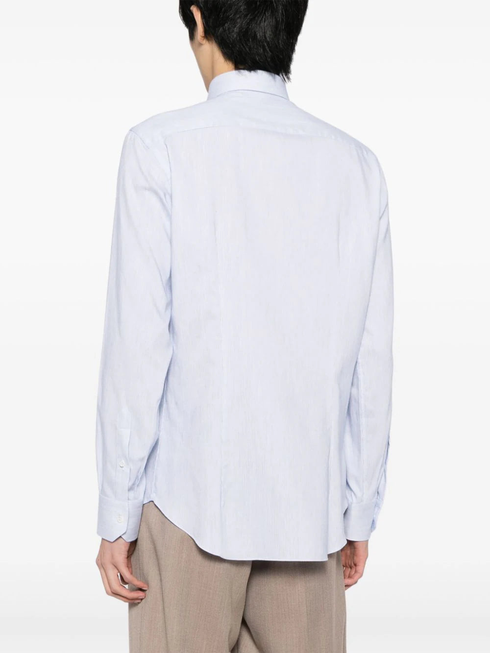 Striped Cotton-Cashmere Blend Shirt