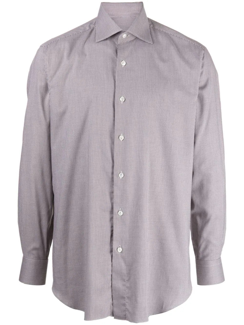 Zigzag-Jacquard Cotton Shirt