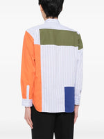 Colour-Block Striped Shirt