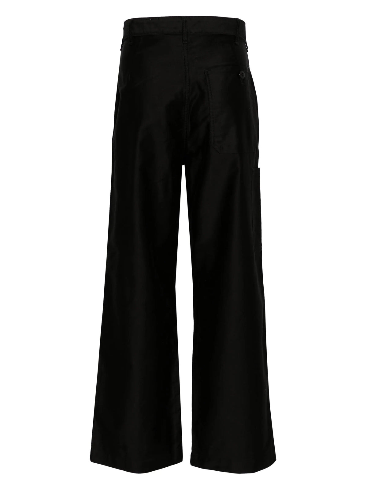 Straight-Leg Cotton Trousers