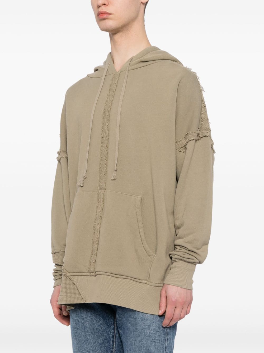 Distressed Cotton Hoodie