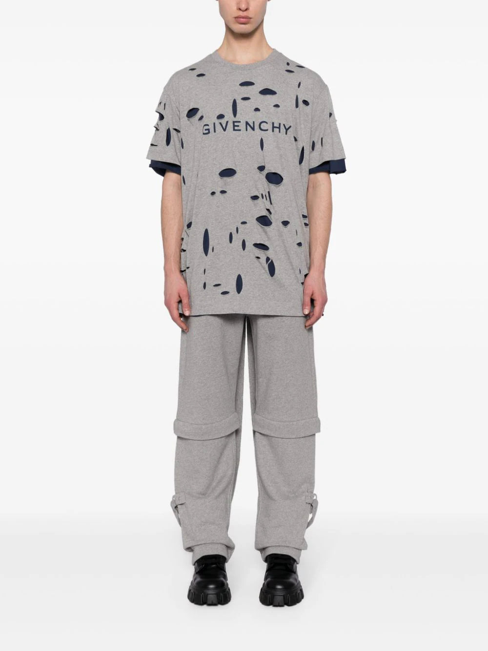 Detachable-Leg Cotton Track Pants