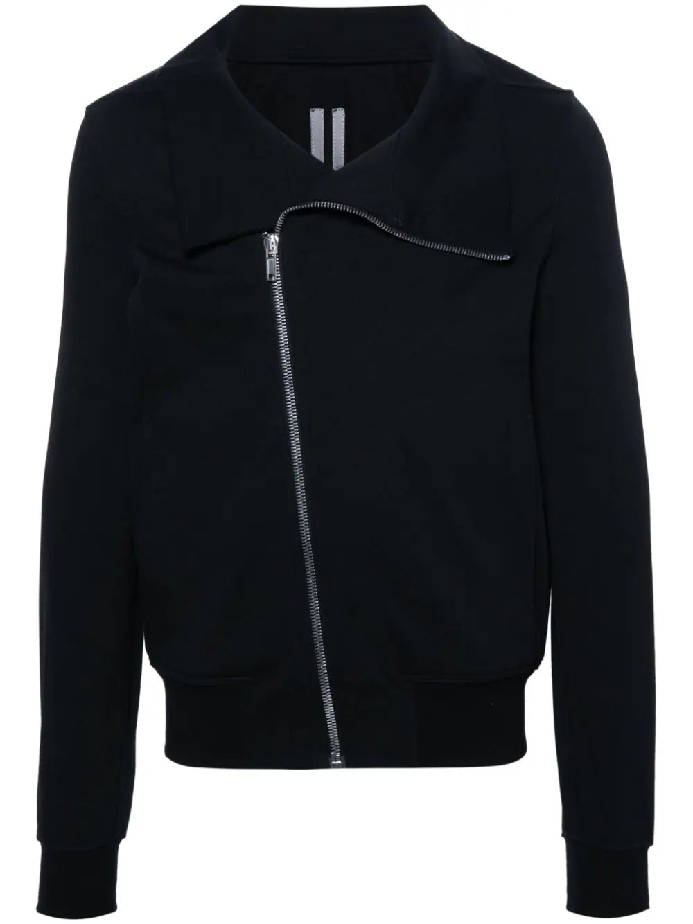 Off-Centre-Fastening Zipped Sweatshirt