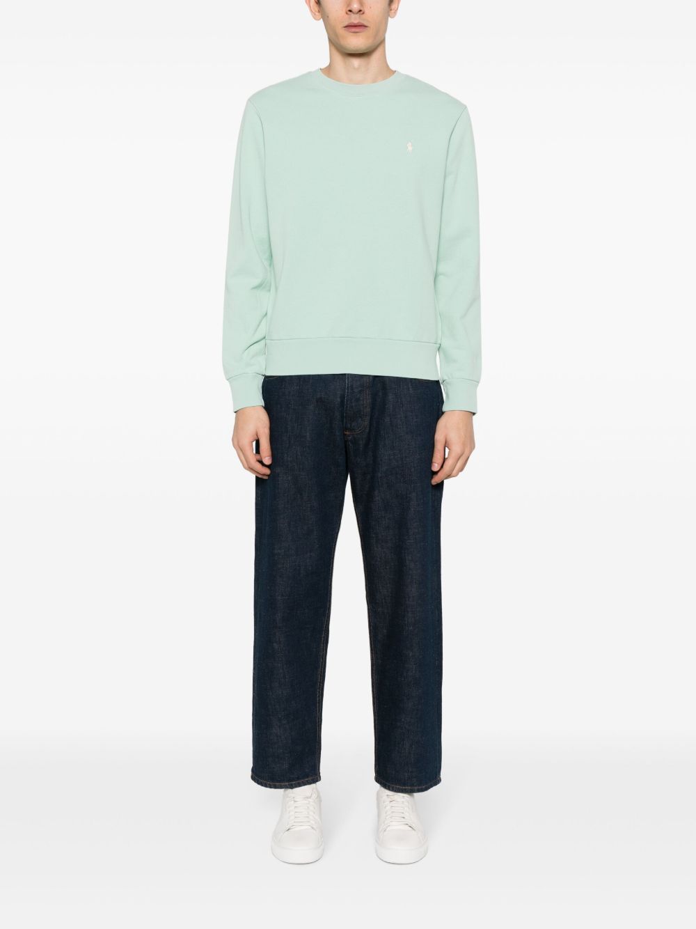 Polo-Pony-motif cotton sweatshirt