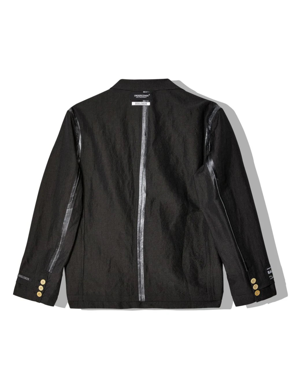 Logo-Appliqué Wool-Linen Jacket