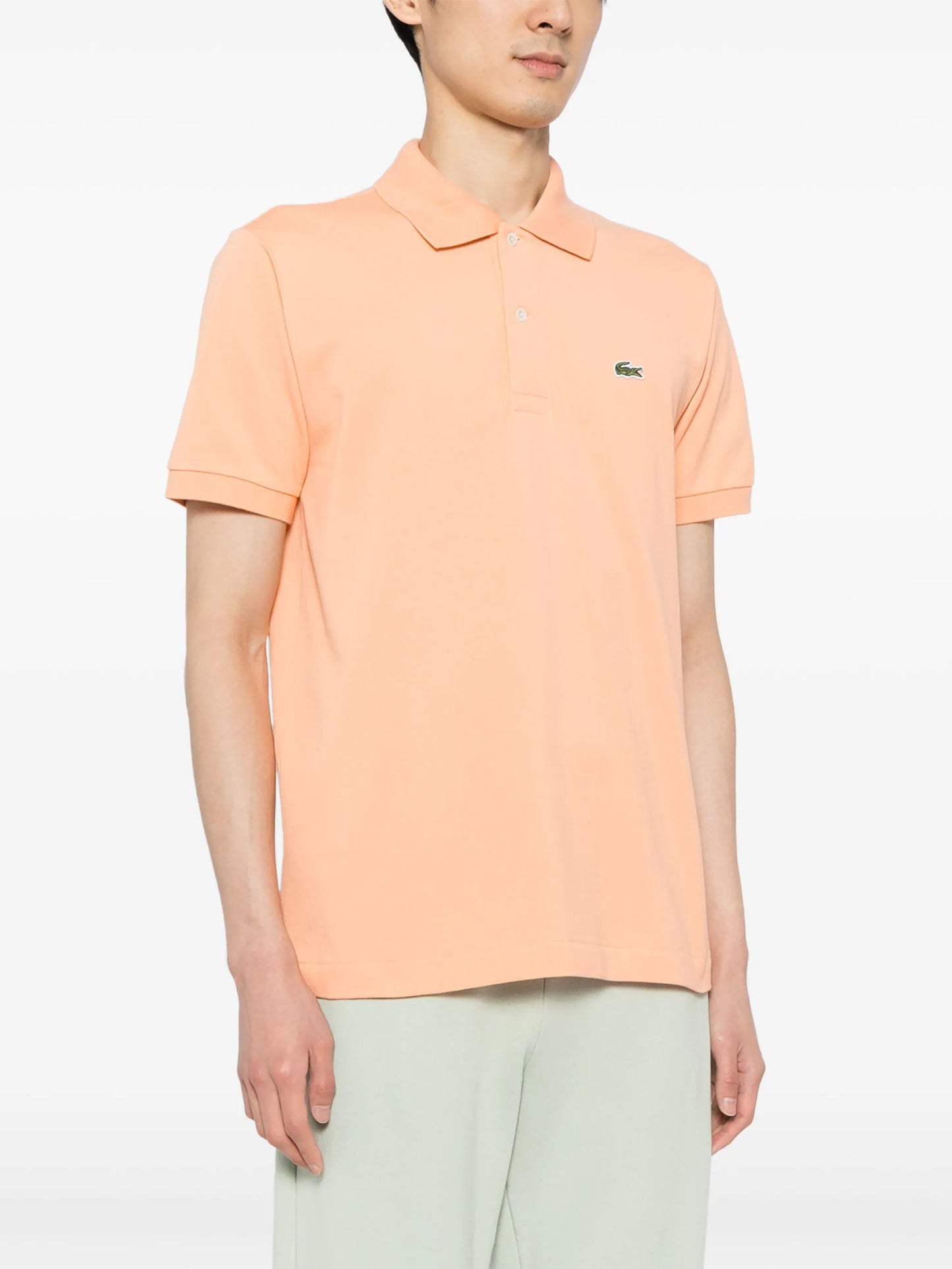 Logo-Applique Striped Cotton Polo