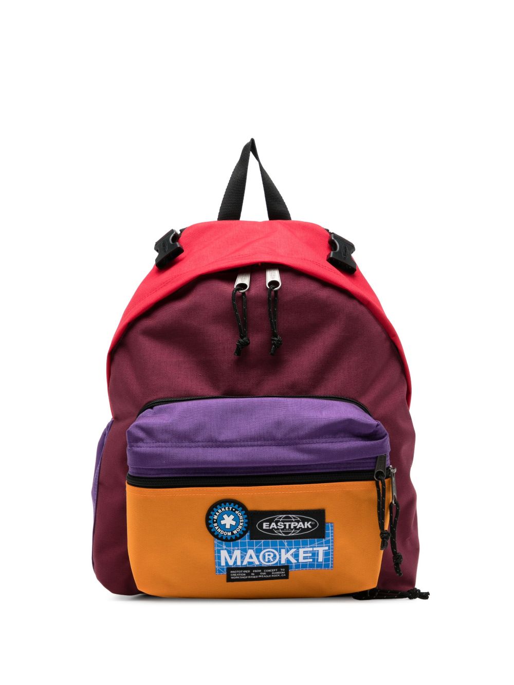 Logo-Patch Colour-Block Backpack