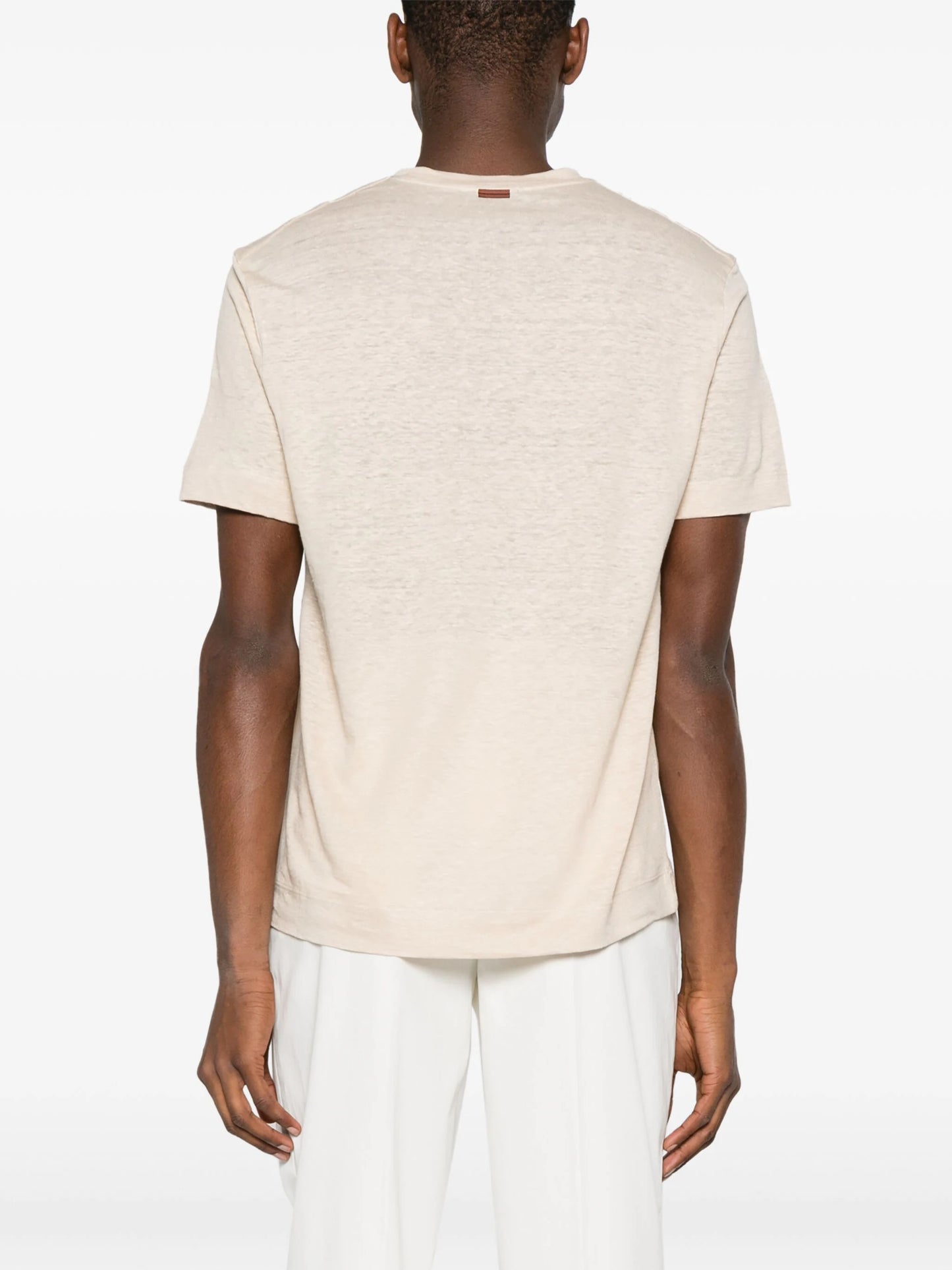 Crew-Neck Linen T-Shirt