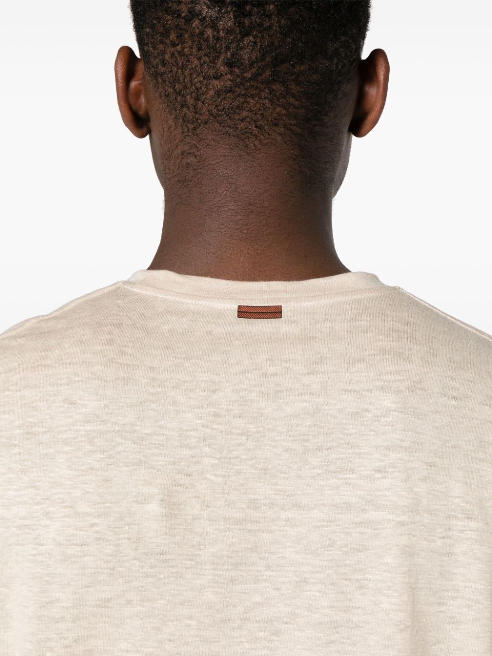 Crew-Neck Linen T-Shirt