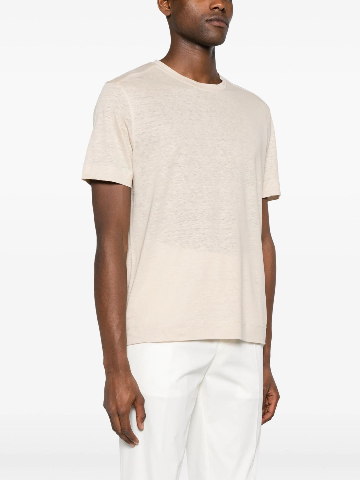 Crew-Neck Linen T-Shirt