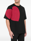 Heart-Print Cotton T-Shirt