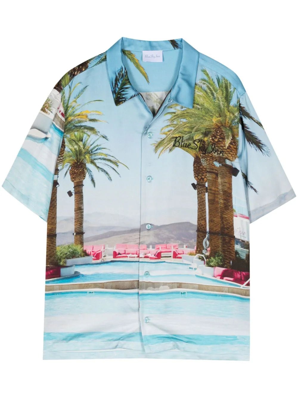 Pool-Print Bowling Shirt