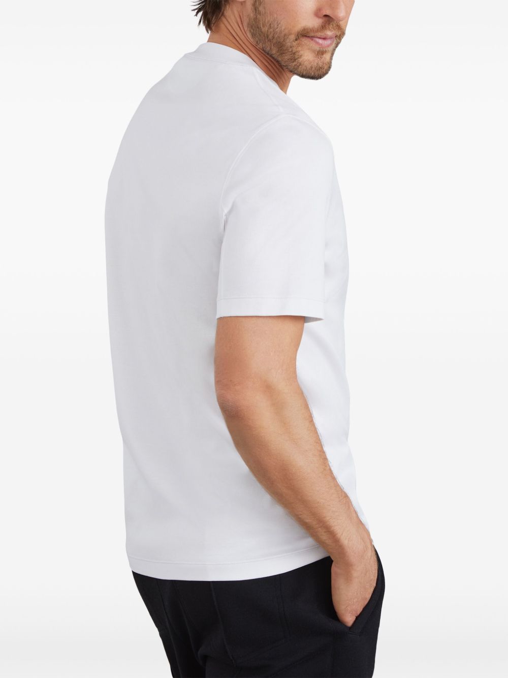 logo-embroidered crew-neck T-shirt