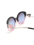 Oval-Frame Tinted Lenses Sunglasses