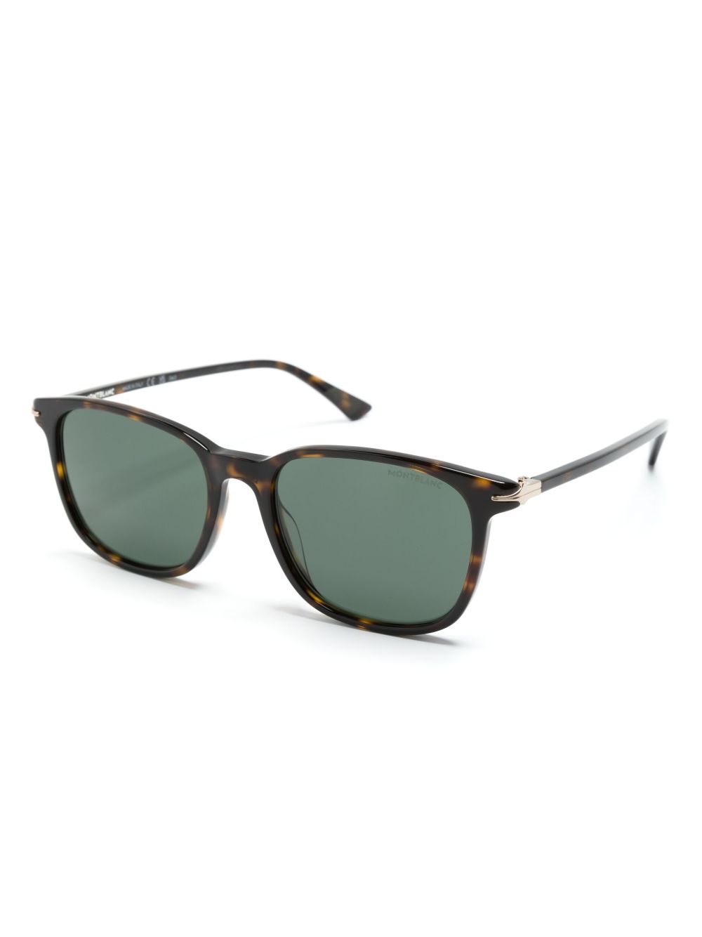 tortoiseshell square-frame sunglasses