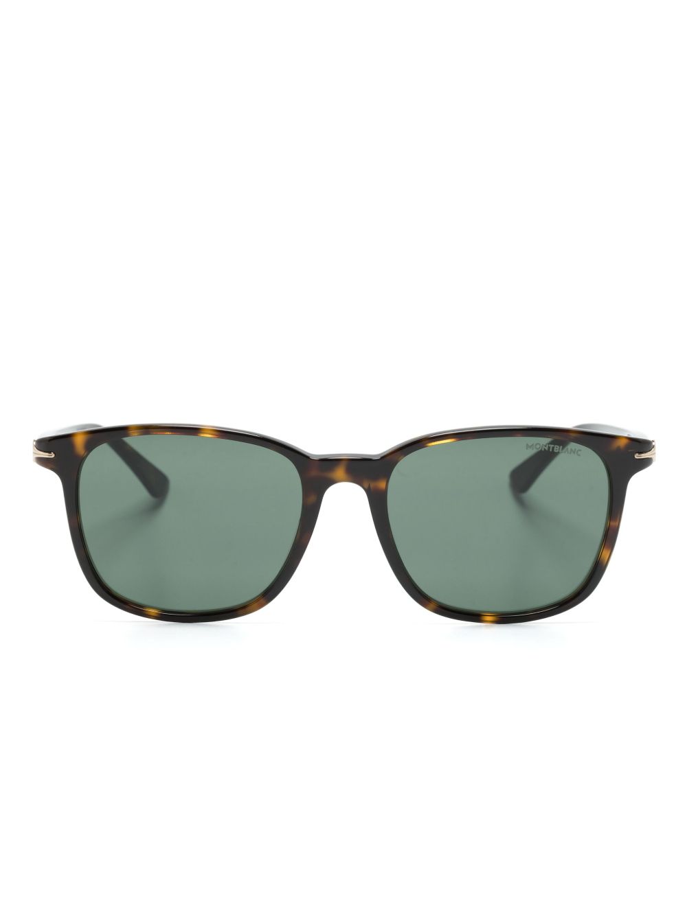 tortoiseshell square-frame sunglasses