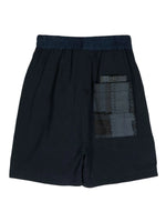 Patchwork Cotton Bermuda Shorts
