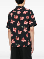 Orchid-Print Short-Sleeves Shirt