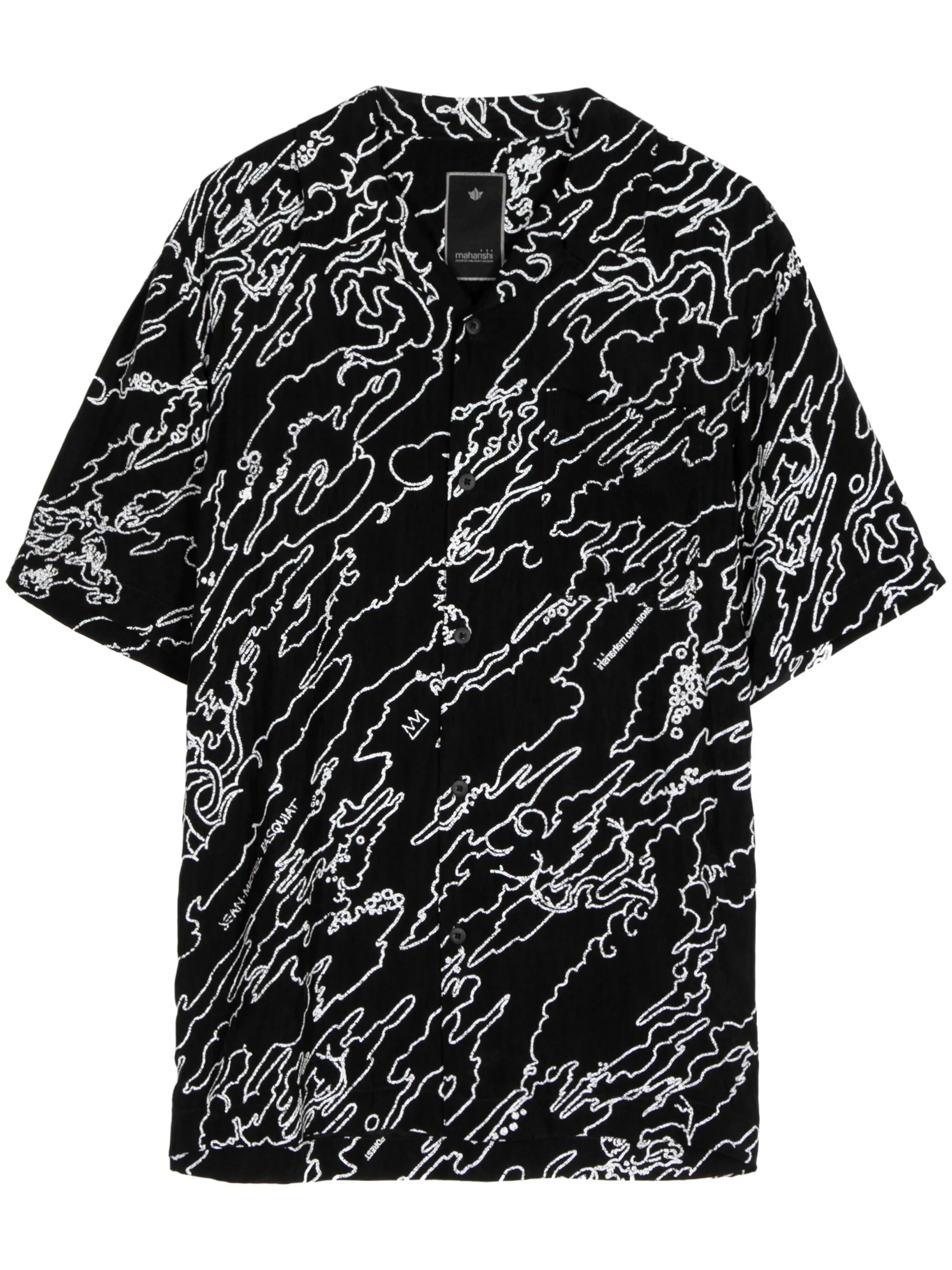 Maha Basquiat Abstract-Print Shirt