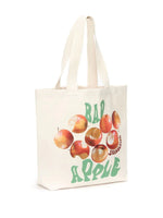 Apple-Print Tote Bag