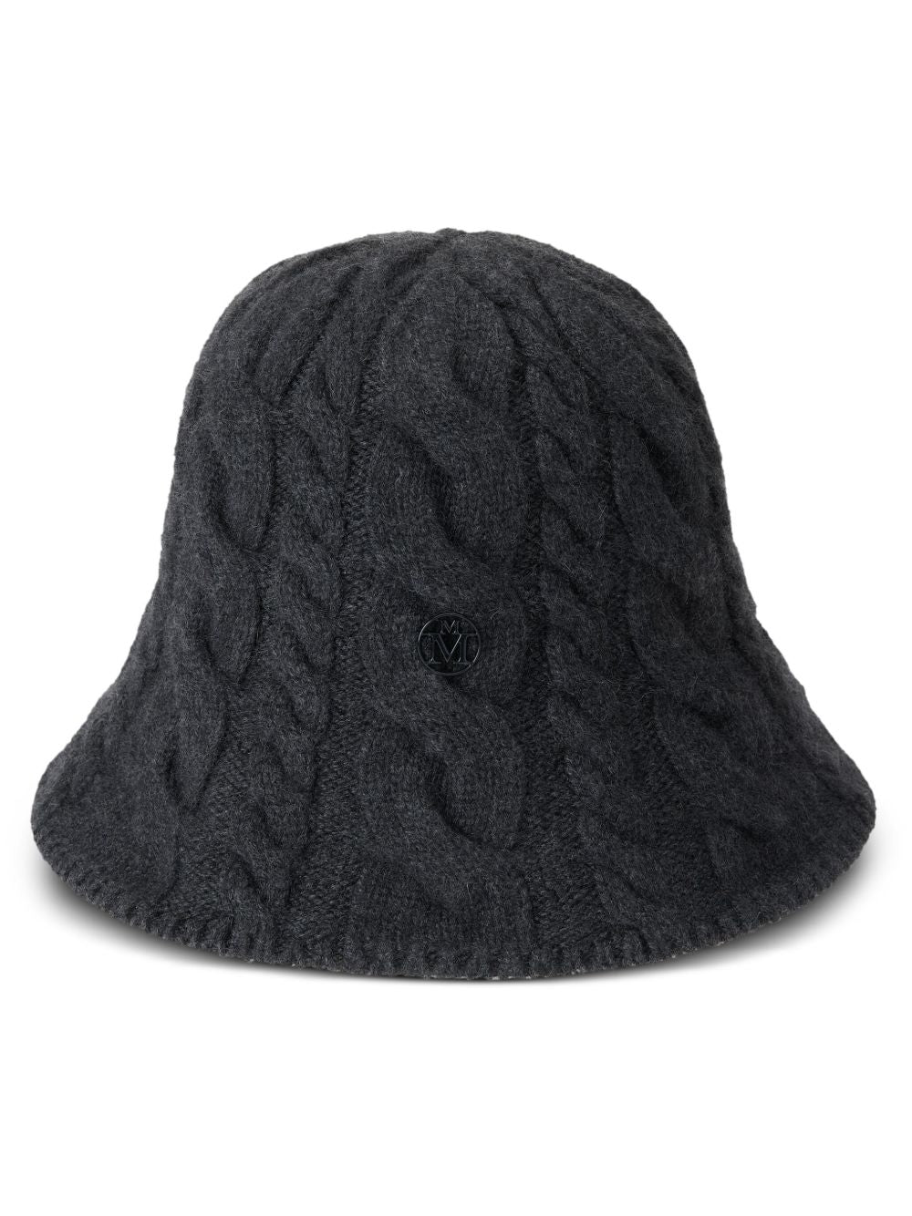 logo-plaque cashmere beanie