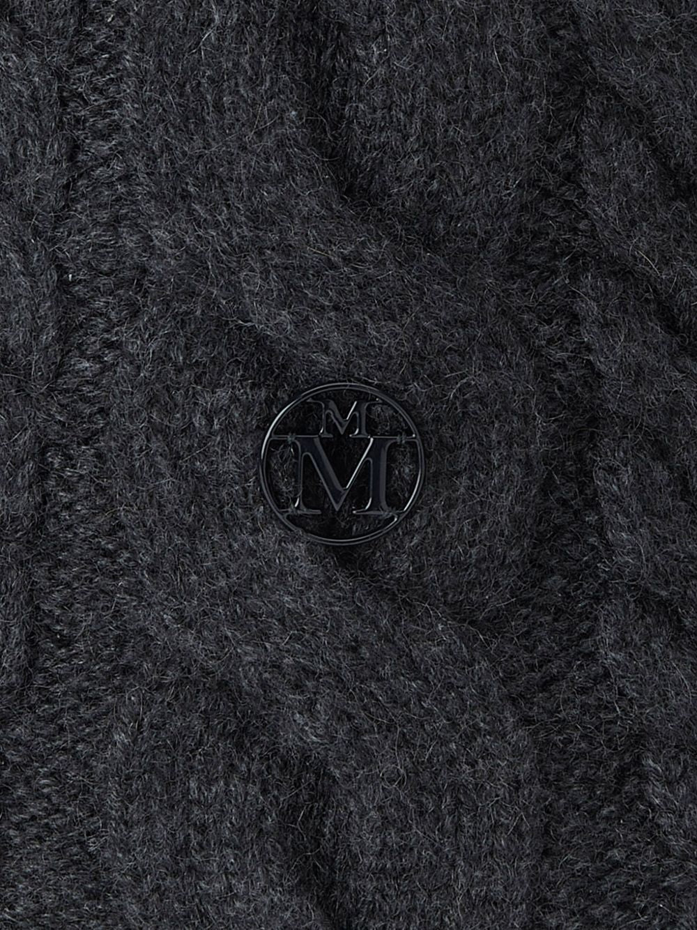 logo-plaque cashmere beanie