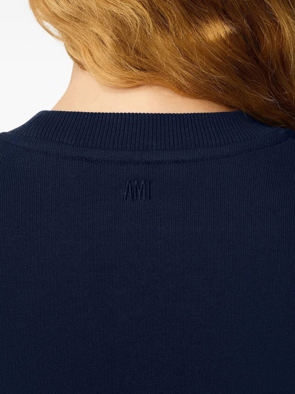 blue cotton sweatshirt with Ami de Coeur