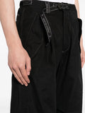 Side-Zip Tapered Trousers