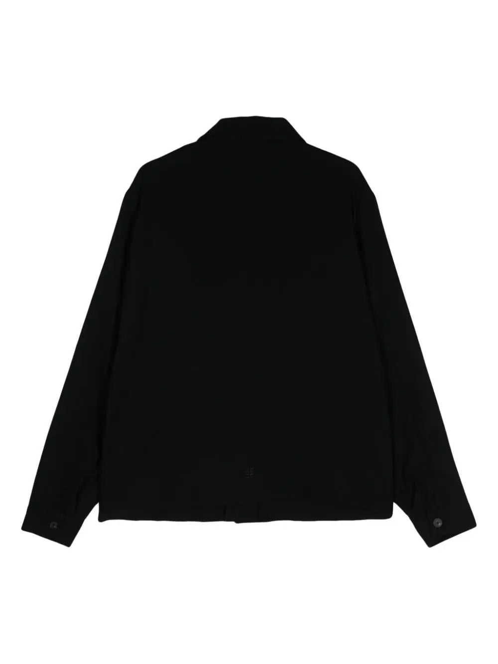 Classic-Collar Wool Shirt