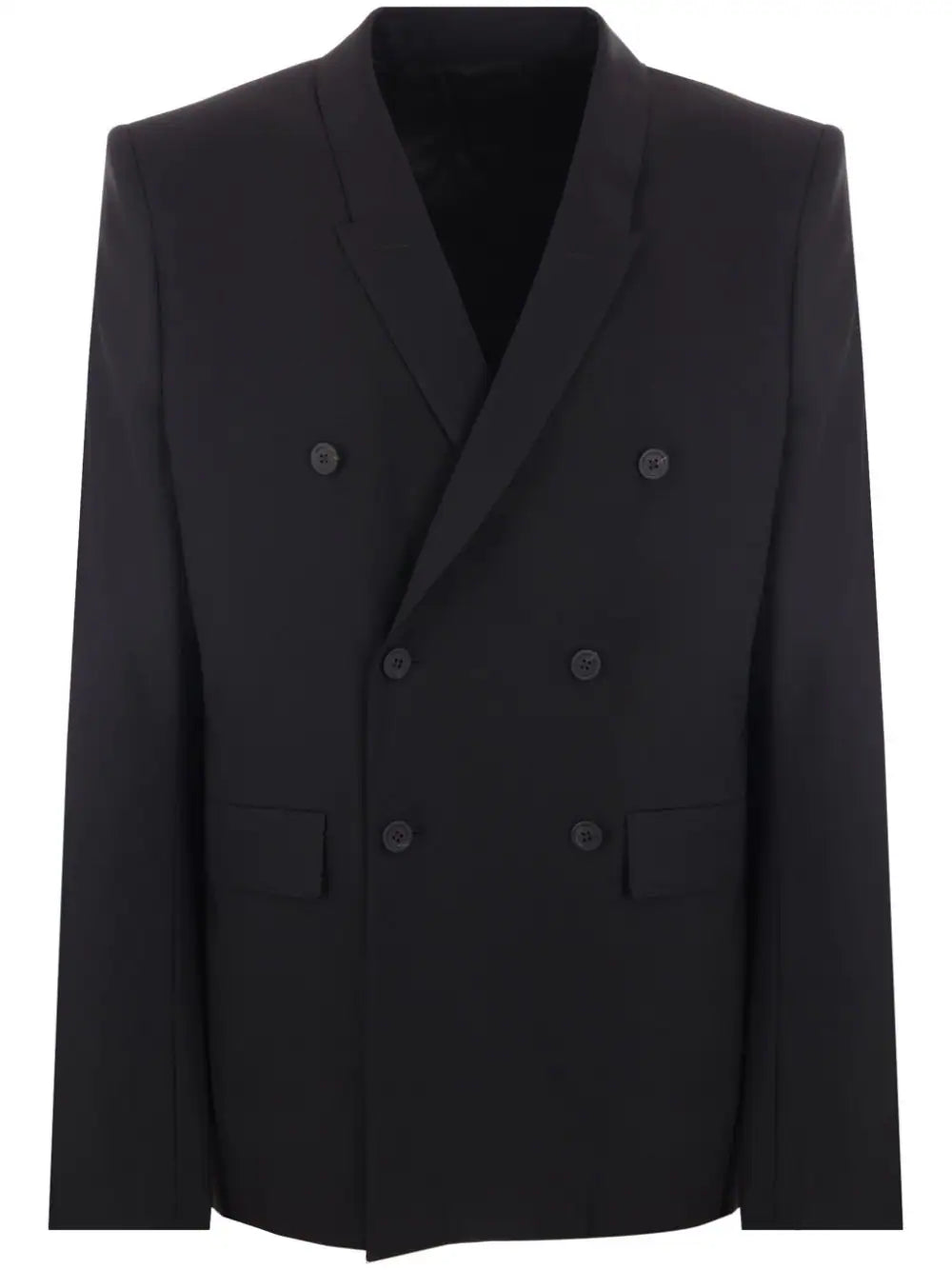 Double-Breasted Stretch-Wool Blazer