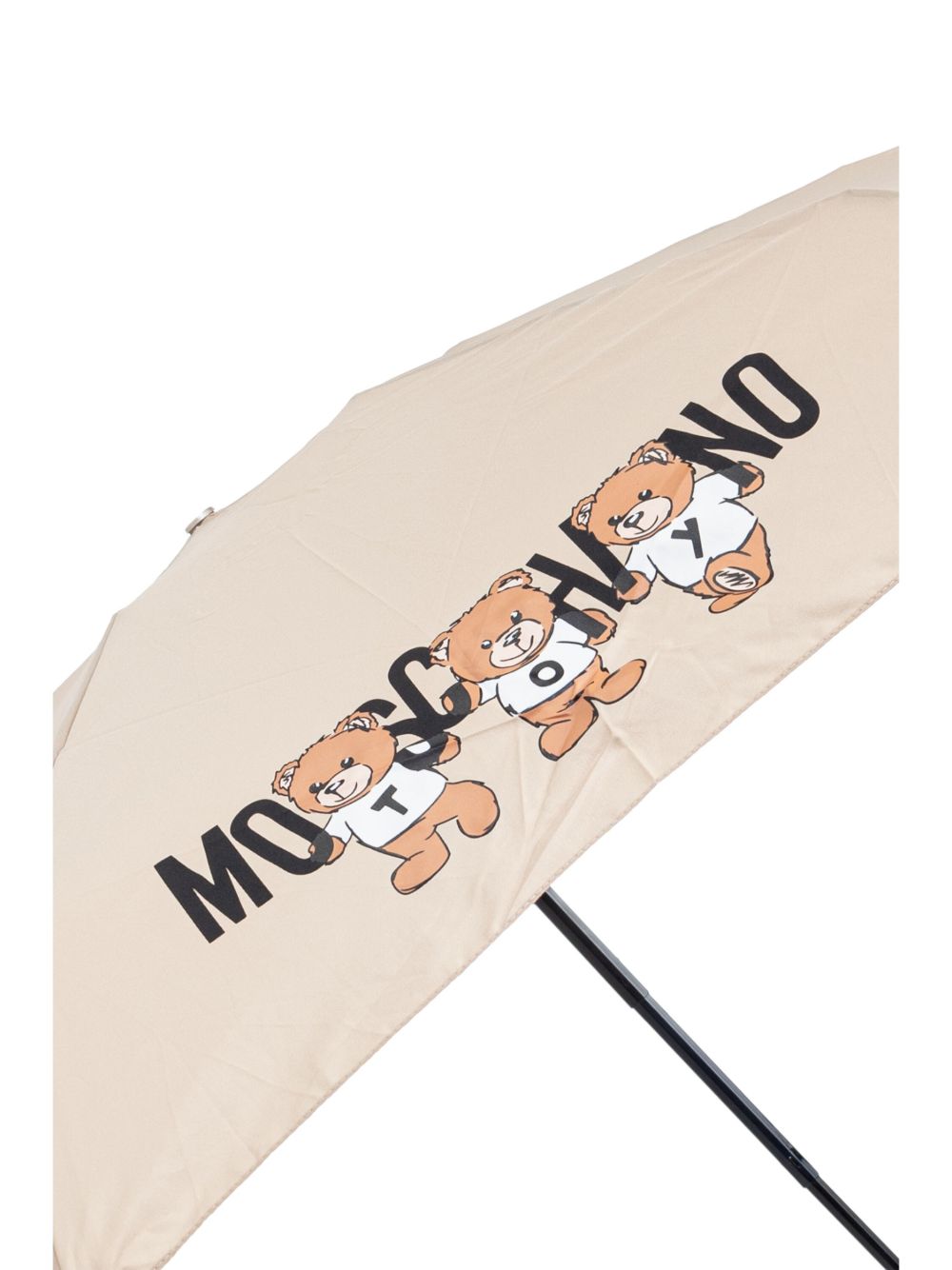 teddy bear-logo print compact umbrella 