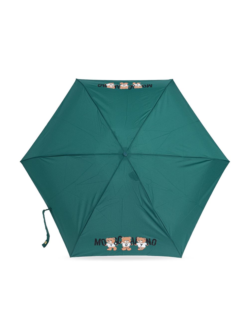 teddy bear-logo print compact umbrella 