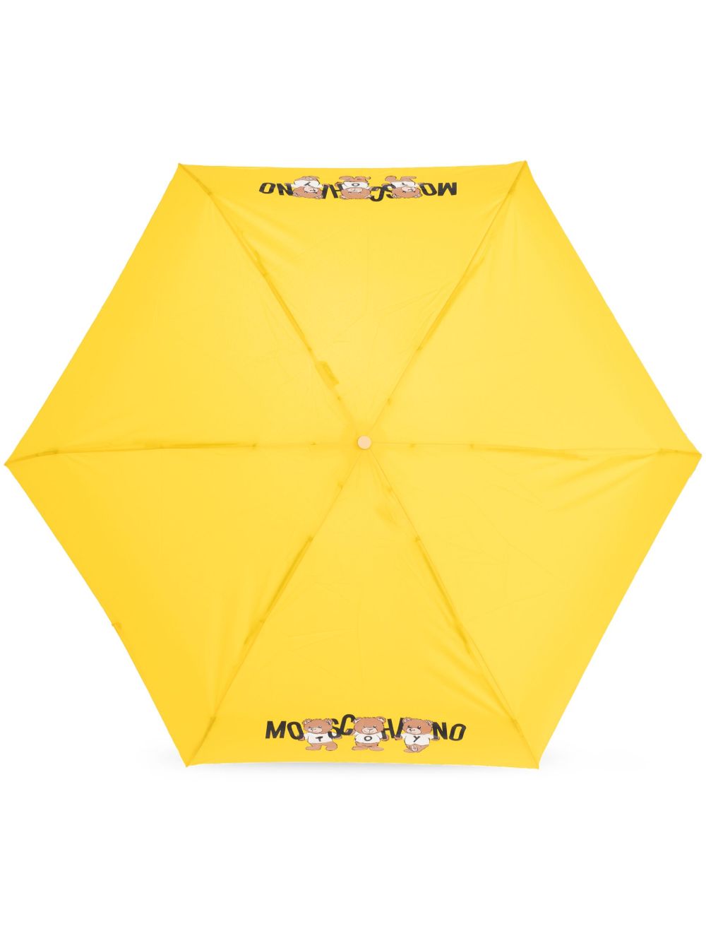 teddy bear-logo print compact umbrella 