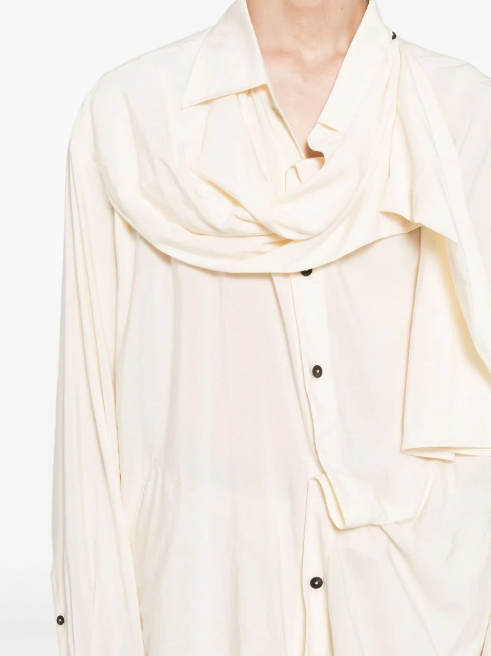 Asymmetric Long-Sleeve Shirt