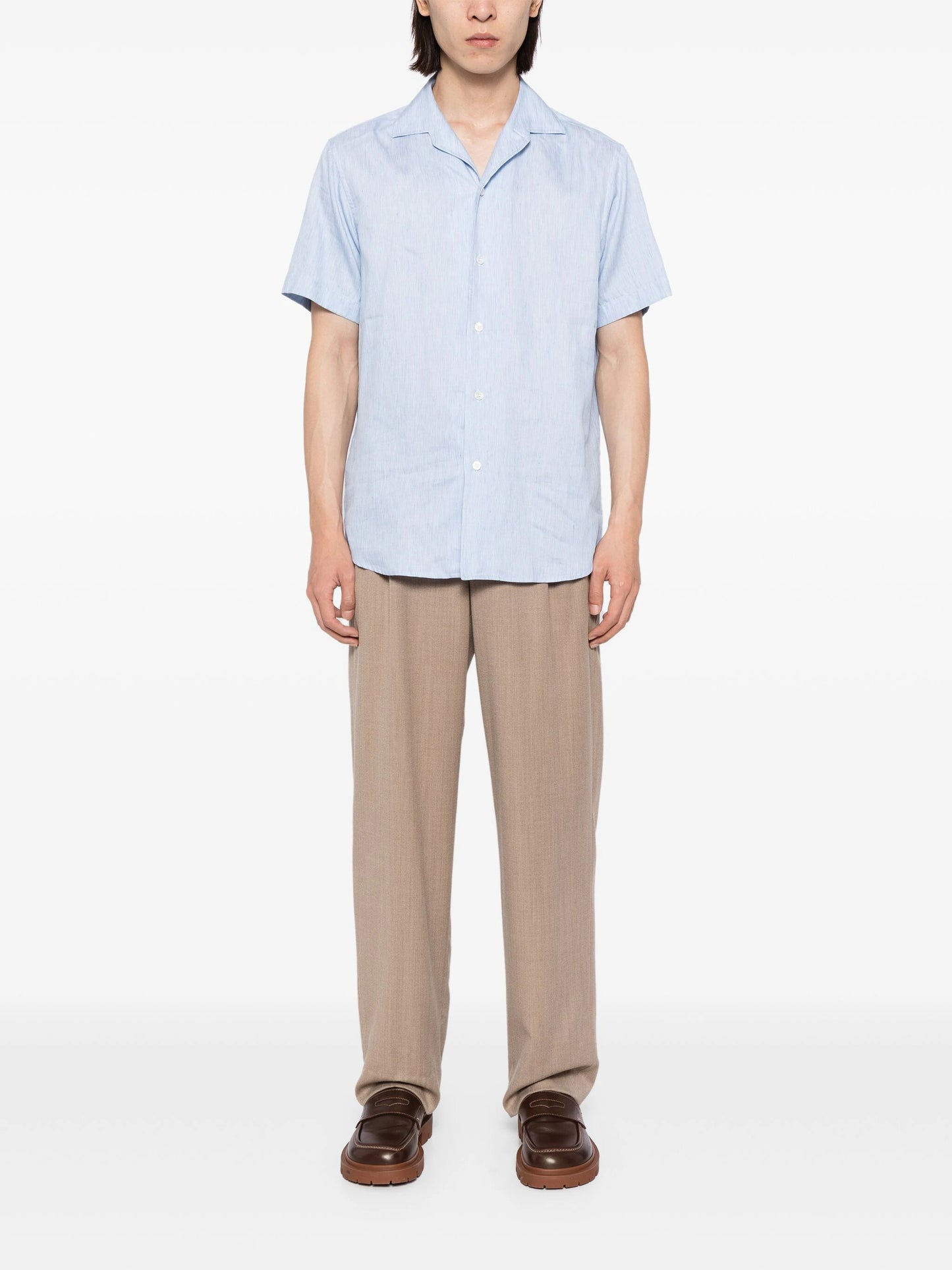 Short-Sleeved Button-Up Shirt