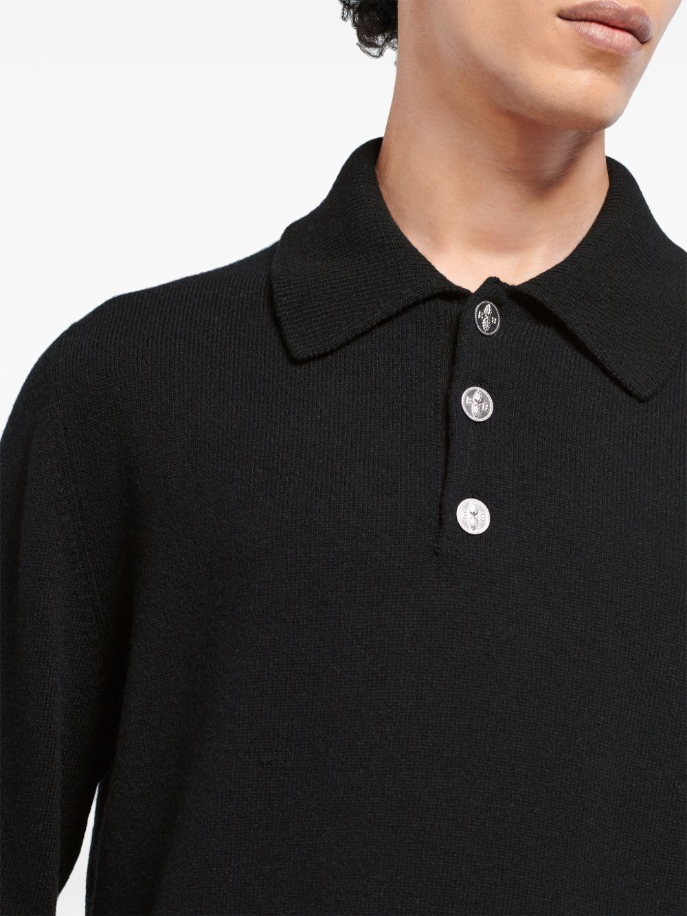 B Label cashmere polo shirt