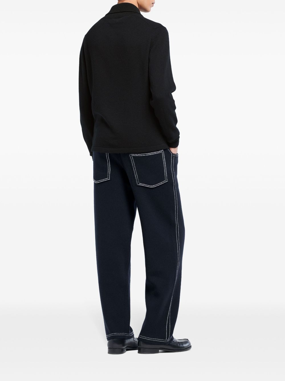 B Label cashmere polo shirt