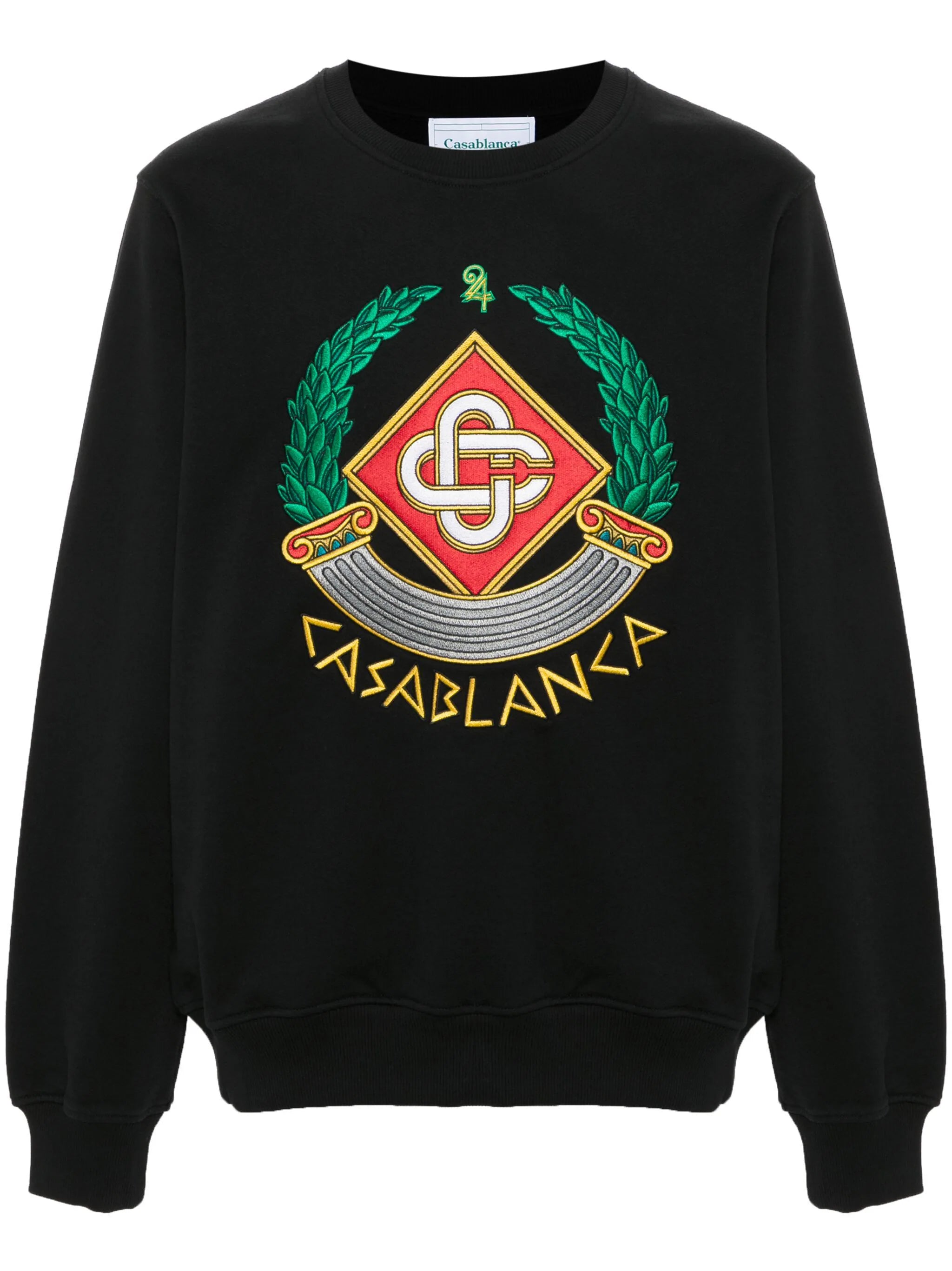 Casa Crest-Embroidered Sweatshirt