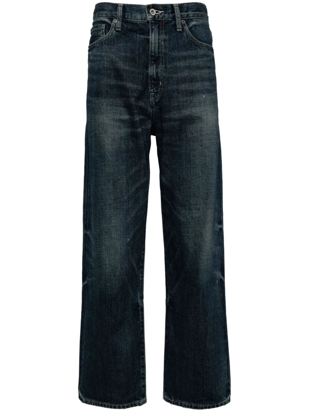 Straight-Leg Denim Jeans