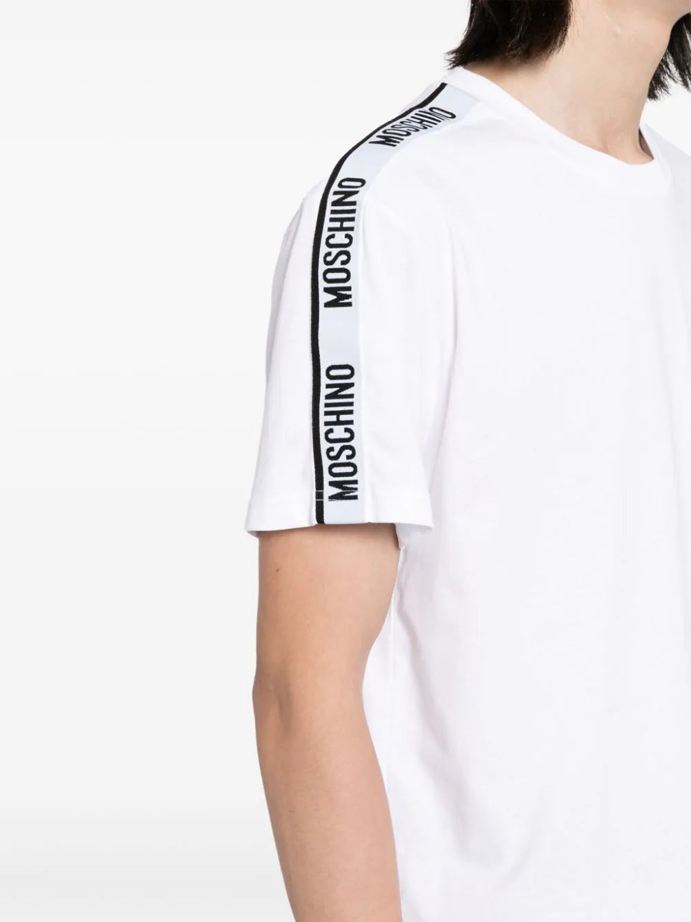 Logo-Tape Cotton T-Shirt